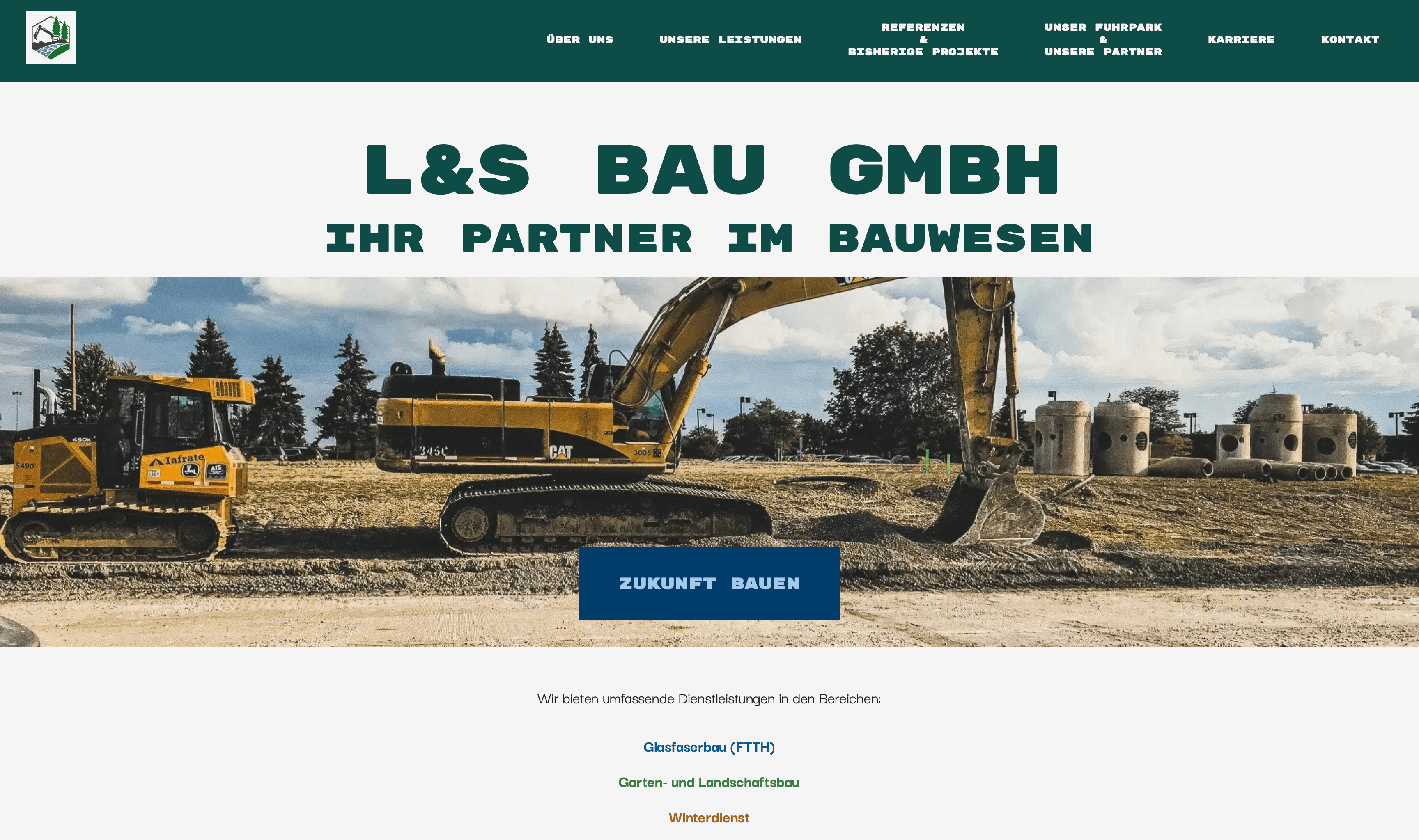 Landing Page - L&S Bau GmbH